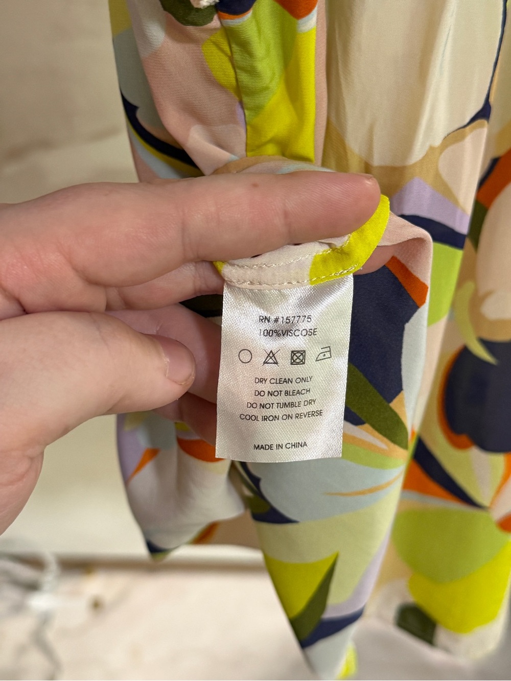 Caballero Lime Multi-Color Ruffled Sleeve Pleated Blouse - Picture 5 of 8
